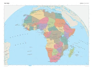 The Times Atlas: Afrika (politische Merkmale) - 36,5 x 26,75 Zoll Poster - Fro... - Bild 1 von 2