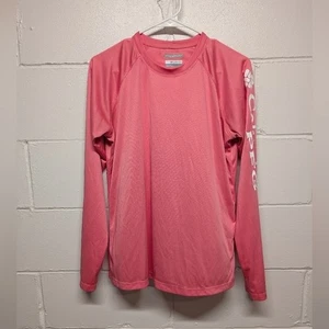 Columbia PFG Women's Pink Long Sleeve Shirt Fishing Outdoors Hunting Large - Picture 1 of 6