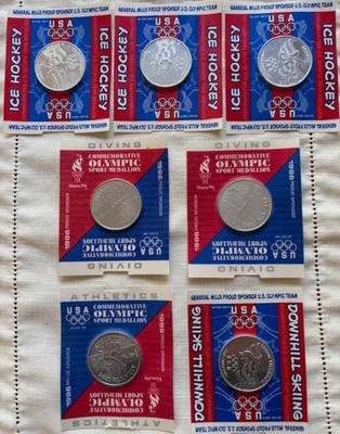 #7 - 1996 USA Olympic Commemorative Sport Medallions for four events. - Image 1 of 4