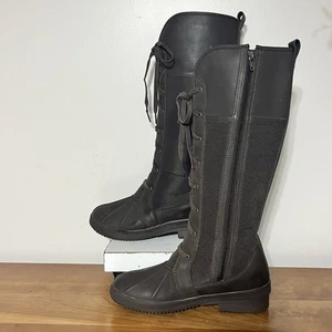 Clarks Carima Pluma Waterproof Snow Winter Knee High Tall Boot Brown Size 6.5 - Picture 1 of 10