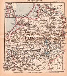 Großdeutsches Reich-Ostpreußen +Landkarte 1943+Königsberg,Gumbinnen,Tilsit,Memel - Bild 1 von 3