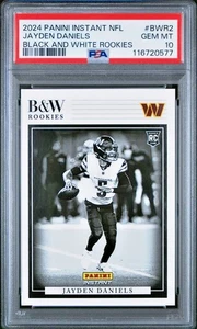 PSA 10 Jayden Daniels 2024 Panini Instant NFL BLACK & WHITE ROOKIES #BWR2 /680 - Foto 1 di 3
