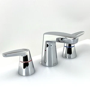 MOEN 9223F05 Commercial M-DURA Widespread Bathroom Faucet w DRAIN - Chrome READ2 - Picture 1 of 22