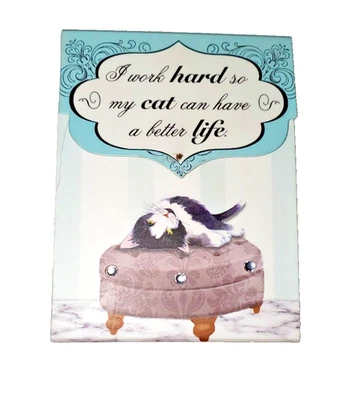 PUNCH STUDIO NOTEPAD My cat#61512 MAGNETIC CLOSURE 75 SHEETS 3 X 4 NEW - Image 1 of 4