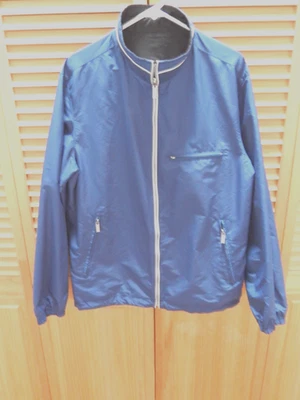 Zegna Sport Chaqueta Reversible Cremallera, Azul y Negro Hombre Mediana Foto 1 de 4