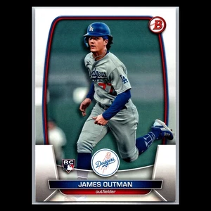 2023 Bowman - #13 James Outman RC - Los Angeles Dodgers - Picture 1 of 2