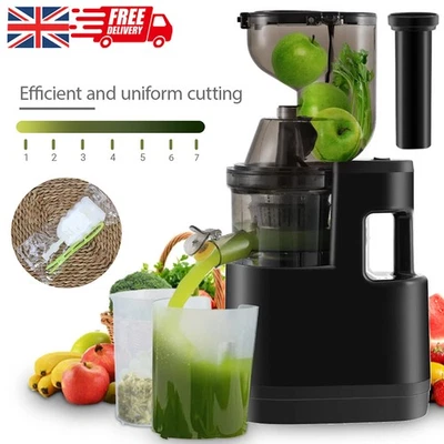 Electric Juicer Machine Juice Fruit Squeezer Slow Masticating Brush Pulp Cup UK - Image 1 of 4