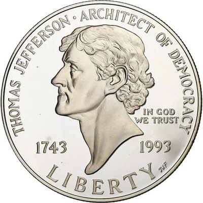 [#1049105] United States, Dollar, 1993, U.S. Mint, Proof, Silver, MS, KM:249 - Image 1 of 2