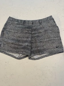 Nike Golf Dri-Fit Womens Black & White Shorts Size 8 Inseam 4.5” EUC Embroidered - Picture 1 of 8