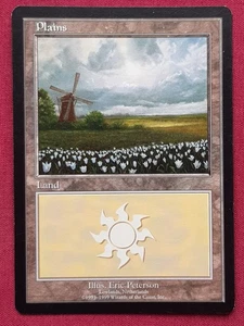 Magic The Gathering EUROLAND PLAINS LOWLANDS NETHERLANDS card MTG Red Booster - Picture 1 of 2