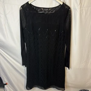 Principles Ben De Lisi Long Sleeve Sheer Dress Size 12 - Picture 1 of 2