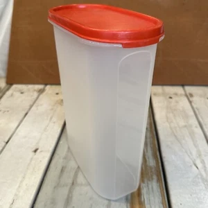Vintage Tupperware 1614-4 Storage Container w/ Lid 9 3/4 Cup Red Lid - Picture 1 of 12