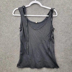Moth Anthropologie Womens Black Tank Top Size S Faded USA Made has light flaws - Picture 1 of 8