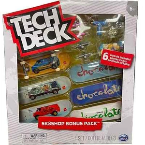 Tech Deck Chocolate SK8SHOP Bonus Pack Finger Skate Board Nuovissimo - Foto 1 di 2