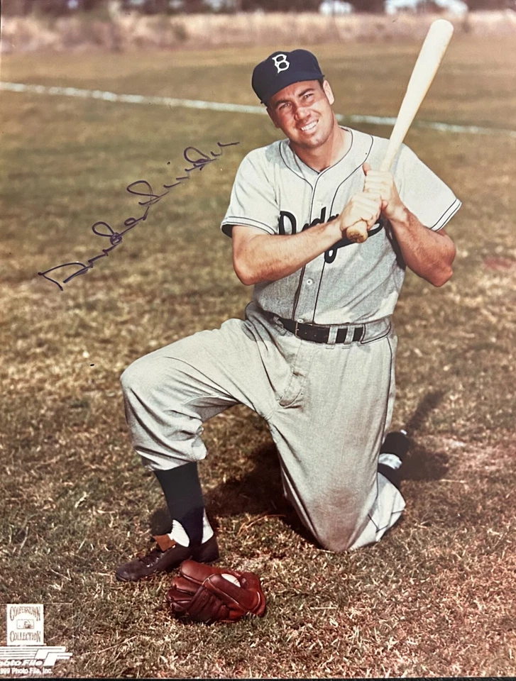 Duke Snider  Signed  Autographed 8x10  Photo  Brooklyn Dodgers  w/ COA - Image 1 of 1