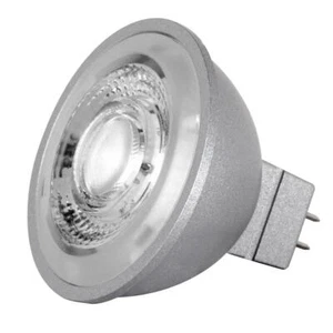 LED Silver Bulb 8W =75W 12V 40° Degree MR16 2-Pin Bi-Pin GU5.3 2700K Warm White - Picture 1 of 3