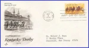 USA5 #1528 ADDR PCS ARTCRAFT FDC   Horse Racing - Picture 1 of 1