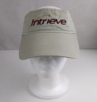 Visera ajustable unisex bordada crema/beige vintage yunque Intrieve Foto 1 de 4