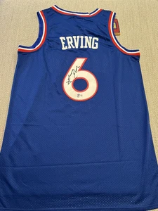 BECKETT COA JULIUS DR J ERVING Autographed Philadelphia 76ers Basketball Jersey - Picture 1 of 2