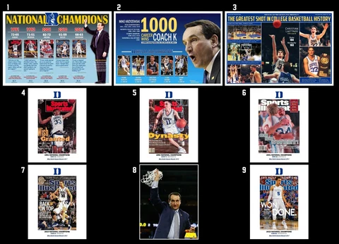 5-TIME NATIONAL CHAMPION DUKE BLUE DEVILS POSTER PACKAGE — GET 9 GREAT POSTERS Cover