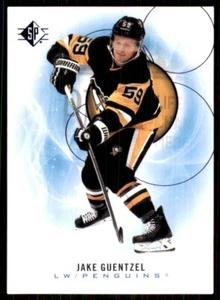 2020-21 SP Authentic Blue #34 Jake Guentzel Pittsburgh Penguins - Picture 1 of 2