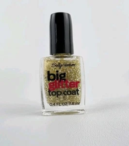Sally Hansen Big Glitter Top Coat 140 Goldi-Flecks 0.4 Fl Oz - Picture 1 of 1