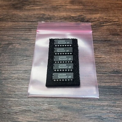 Signetics 74S08N Quad 2-Input AND Gate 14 Pin DIP IC NOS x 5 Pieces - Image 1 of 2