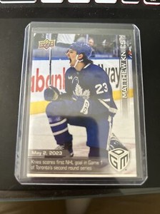 UD GDM 2022-23 #90 Matthew Knies Playoff Goal /599 Young Guns