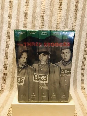 The Three Stooges Collector Series 5 Pack VHS Set - Brand New, Unopened - Image 1 of 4