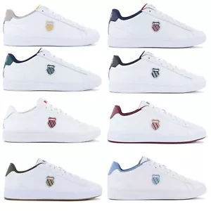 K-Swiss Classic Court Shield - Herren Sneaker Weiß Sport Freizeit Schuhe NEU - Bild 1 von 9