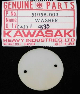 1 lavadora original Kawasaki F11 F12MX KX F11M KX450 1973-1975 OEM 51058-003 NUEVO DE STOCK Foto 1 de 3