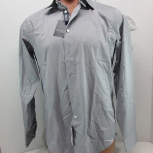 Men's MADISON SLIM FIT Grey SHIRT SIZE 15-15.5 34/35 M  NEW WITH TAG - Picture 1 of 3