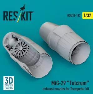 Reskit RSU32-0183 1:32 MiG-29 "Fulcrum" exhaust nozzles for Trumpeter kit - Picture 1 of 1