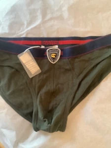 NEW JUST CAVALLI Men's Green Cotton Briefs - XL - Picture 1 of 2