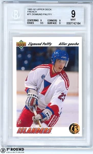 Zigmund Palffy RC BGS 9: 1991-92 Upper Deck French Rookie Card - Picture 1 of 4