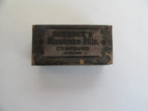 Antique Victorian Schenck's Mandrake Pills Compound, Philadelphia (Unopened) - Picture 1 of 17