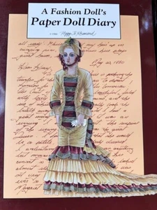 Libro diario de muñeca de papel vintage sin cortar 1988 de Peggy Jo Rosamond - Imagen 1 de 4