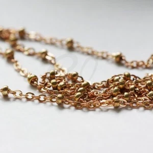 Cadenas de latón crudo de 6 pies ovaladas planas y anillo (413C00) (245SFBB) - Imagen 1 de 2