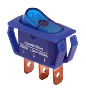 Interruptor basculante 12V 25A 3 pines coche coche interruptor basculante azul, iluminado encendido/apagado - Imagen 1 de 3