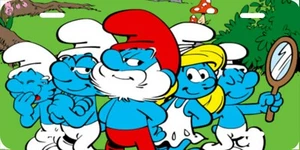 The Smurfs, License Plate New Car Tag Metal Aluminum, USA - Bild 1 von 1