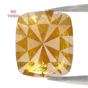 1.80 CT Natural Loose Cushion Shape Diamond 8.50 MM Yellow Color Diamond LQ4462 - Picture 1 of 8