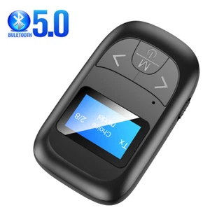 2in1 Bluetooth Transmitter Receiver Wireless A2DP TV Stereo Audio 3.5mm Adapter - Picture 1 of 12