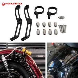 Soporte de montaje de depósito remoto para amortiguadores traseros Legends Revo Harley Touring 14-22 - Imagen 1 de 10