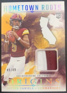 2024 Panini Origins Hometown Roots 49/49 Jayden Daniels RC Commanders #HRD-JDA - Picture 1 of 2
