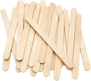 100 Pack 4.5 Inch Natural Wood Craft Sticks Popsicle Ice Cream DIY Supplies - Picture 1 of 7