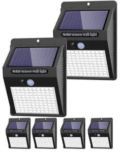 6 Pack Solar Lights Outdoor, 3 Modes/100LED Solar Security Lights Wireless IP... - Picture 1 of 5