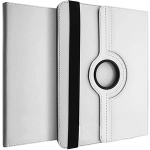 Universal Folio Leather Tablets 270 x 195mm Case Card-holder Video Stand White - Picture 1 of 6