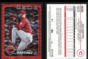 Nick Martinez 2024 Topps Update Orange Crackle Foilboard #US255 #/299 - Reds   - Bild 1 von 1