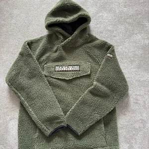 Napapijri Geometric Hoodie Green Color , Xs - Picture 1 of 8