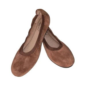 New JOSEF SEIBEL Pippa 33 Brown Suede Flexible Ballet Flats Sz 40/US Sz 9 - Picture 1 of 11